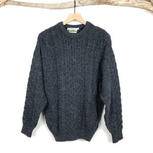 Aran Crafts Wool Cable Knit Sweater. M. Ireland